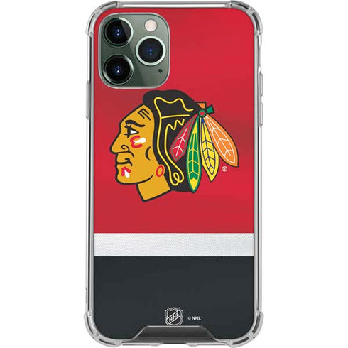 NHL Chicago Blackhawks Jersey iPhone 11 Pro Max Clear Case