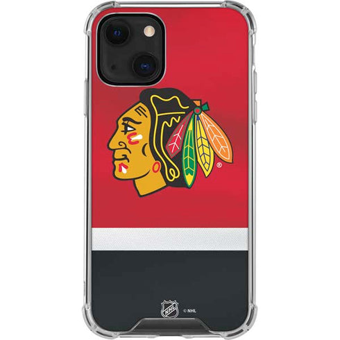 NHL Chicago Blackhawks Jersey iPhone 13 Mini Clear Case