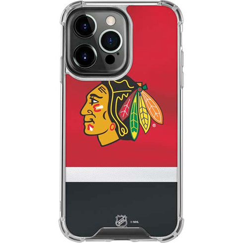 NHL Chicago Blackhawks Jersey iPhone 13 Pro Clear Case