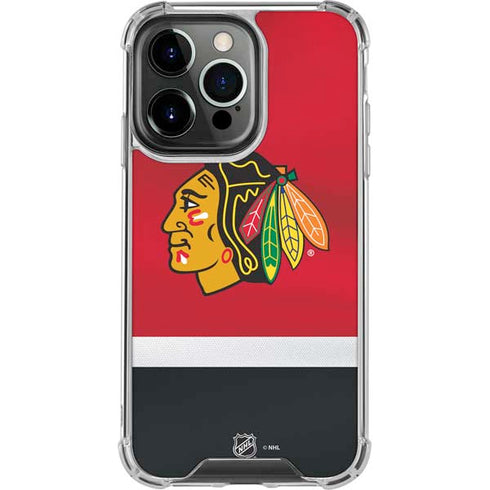 NHL Chicago Blackhawks Jersey iPhone 14 Pro Clear Case