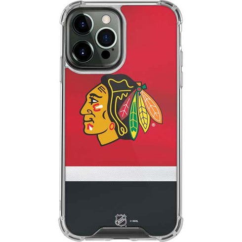 NHL Chicago Blackhawks Jersey iPhone 14 Pro Max Clear Case