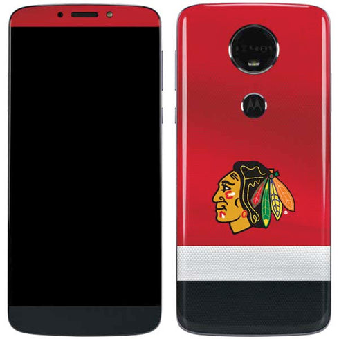 NHL Chicago Blackhawks Jersey Moto E5 Plus Skin