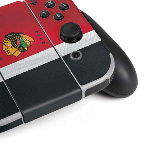 NHL Chicago Blackhawks Jersey Nintendo Switch OLED (2021) Skin