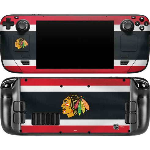 NHL Chicago Blackhawks Jersey Steam Deck Handheld Gaming Computer Skin