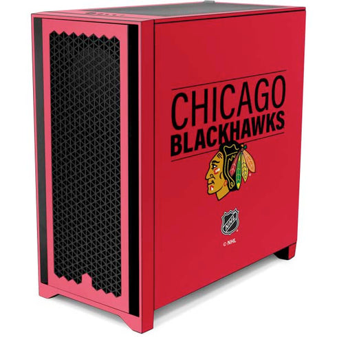 NHL Chicago Blackhawks Lineup Corsair 4000D Tempered Glass Mid-Tower ATX Case Skin