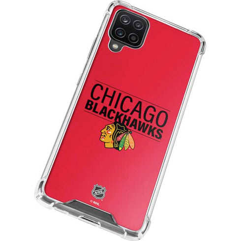 NHL Chicago Blackhawks Lineup Galaxy A12 Clear Case