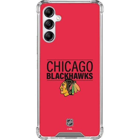 NHL Chicago Blackhawks Lineup Galaxy A14 5G Clear Case