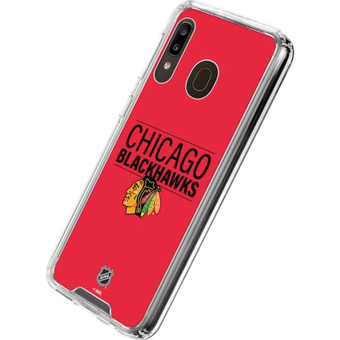 NHL Chicago Blackhawks Lineup Galaxy A30 Clear Case