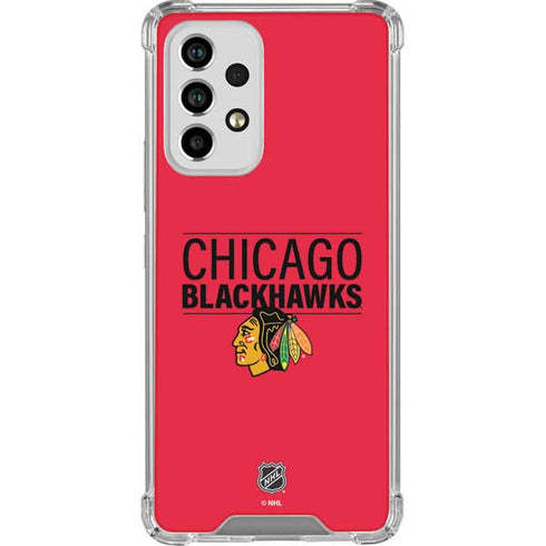 NHL Chicago Blackhawks Lineup Galaxy A53 5G Clear Case