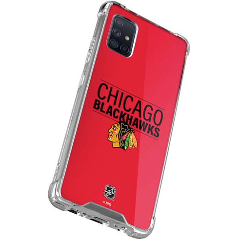 NHL Chicago Blackhawks Lineup Galaxy A71 5G Clear Case