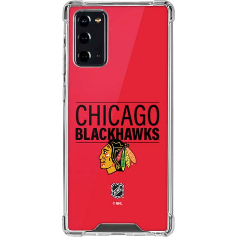 NHL Chicago Blackhawks Lineup Galaxy Note20 5G Clear Case