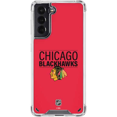 NHL Chicago Blackhawks Lineup Galaxy S21 5G Clear Case