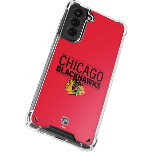 NHL Chicago Blackhawks Lineup Galaxy S21 Plus 5G Clear Case
