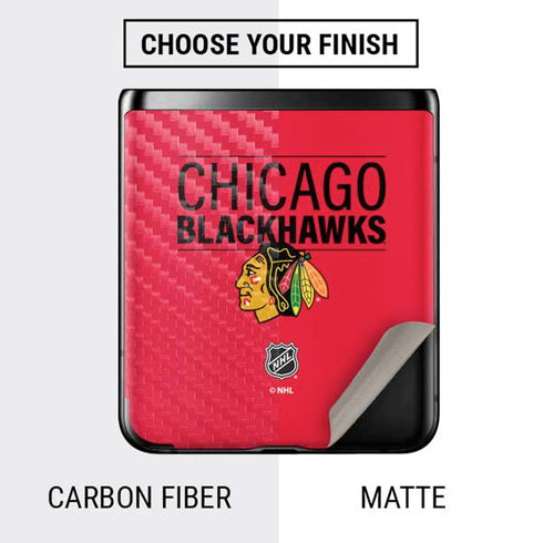 NHL Chicago Blackhawks Lineup Galaxy Z Flip Skin