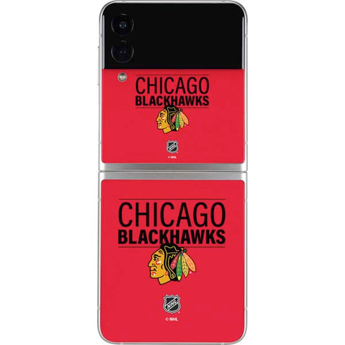 NHL Chicago Blackhawks Lineup Galaxy Z Flip3 5G Skin