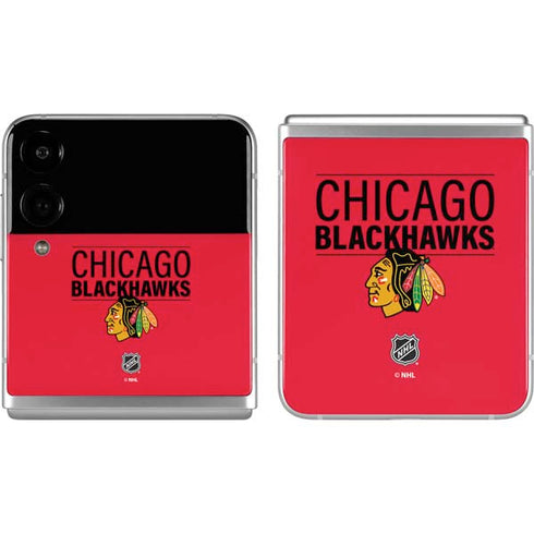 NHL Chicago Blackhawks Lineup Galaxy Z Flip4 5G Skin