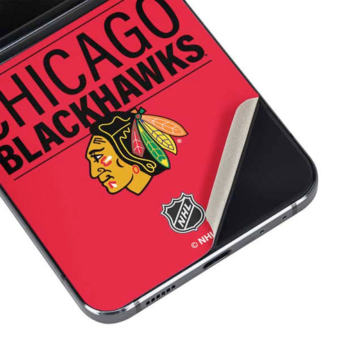 NHL Chicago Blackhawks Lineup Galaxy Z Flip5 5G Skin