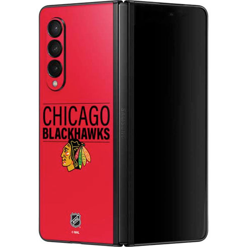NHL Chicago Blackhawks Lineup Galaxy Z Fold3 5G Skin