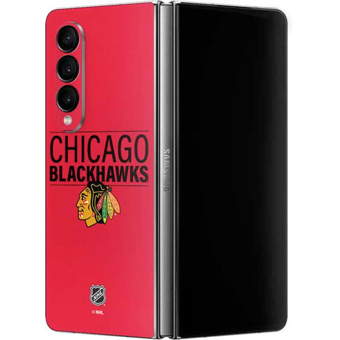 NHL Chicago Blackhawks Lineup Galaxy Z Fold4 5G Skin