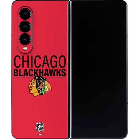 NHL Chicago Blackhawks Lineup Galaxy Z Fold4 5G Skin