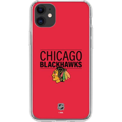 NHL Chicago Blackhawks Lineup iPhone 11 Clear Case