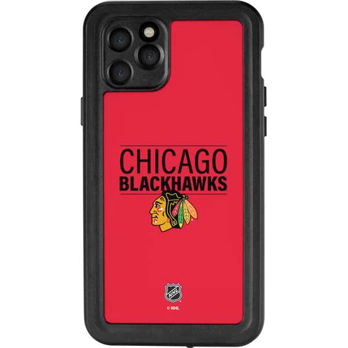 NHL Chicago Blackhawks Lineup iPhone 11 Pro Waterproof Case
