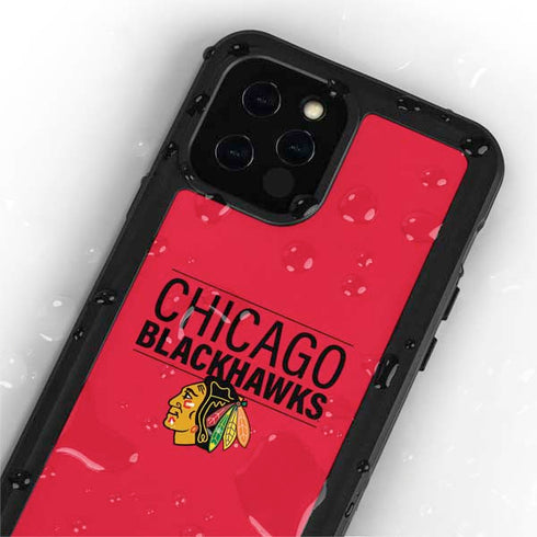 NHL Chicago Blackhawks Lineup iPhone 12 Pro Waterproof Case