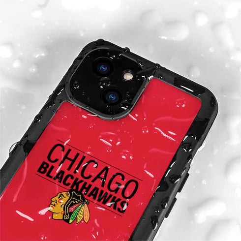 NHL Chicago Blackhawks Lineup iPhone 13 Mini Waterproof Case