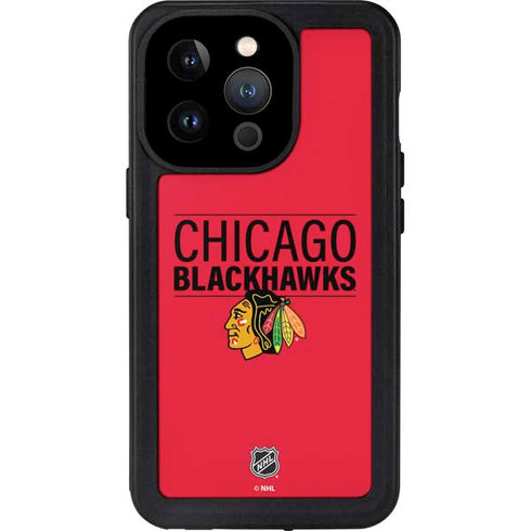 NHL Chicago Blackhawks Lineup iPhone 14 Pro Waterproof Case