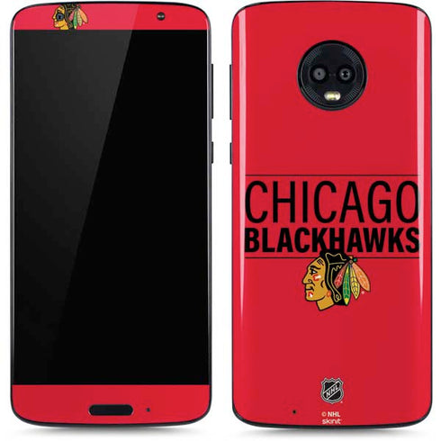 NHL Chicago Blackhawks Lineup Moto G6 Skin