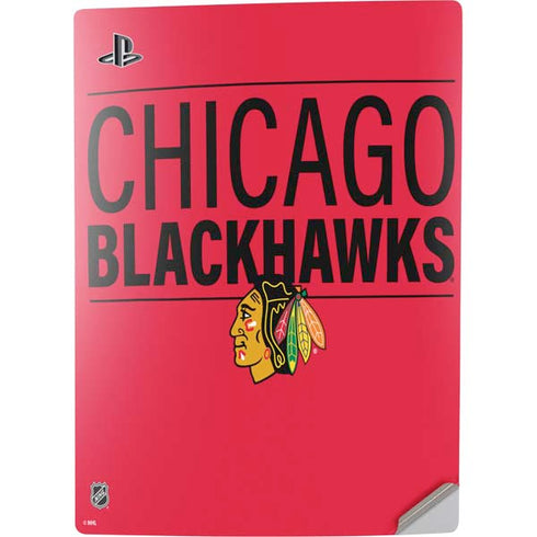 NHL Chicago Blackhawks Lineup PS5 Digital Edition Console Skin