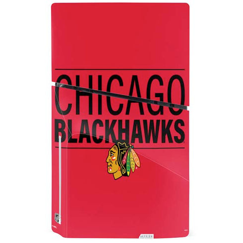 NHL Chicago Blackhawks Lineup PS5 Slim Disk Bundle Skin
