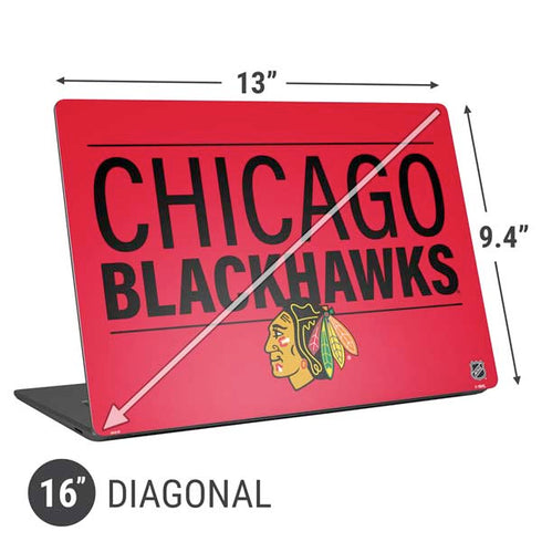NHL Chicago Blackhawks Lineup Universal Laptop 16in (13 x 9.4in) Skin