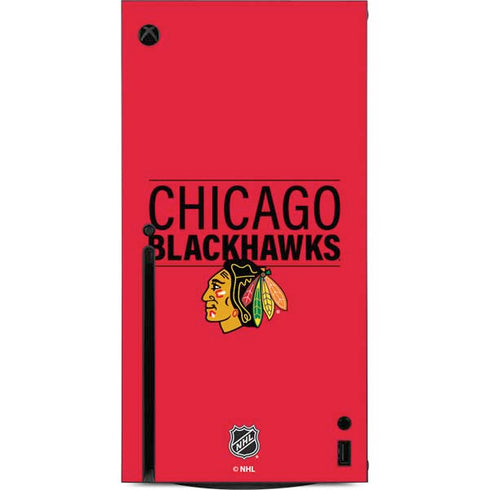 NHL Chicago Blackhawks Lineup Xbox Series X Console Skin