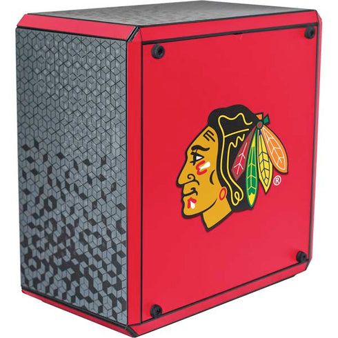 NHL Chicago Blackhawks Solid Background Cooler Master MasterBox Q300L Mini Tower Skin