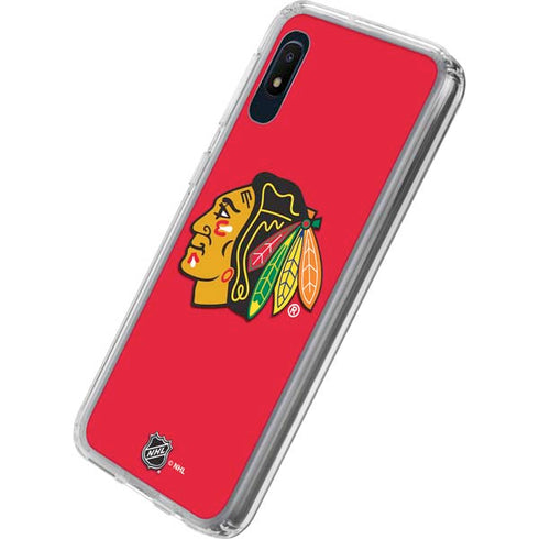 NHL Chicago Blackhawks Solid Background Galaxy A10e Clear Case