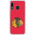 NHL Chicago Blackhawks Solid Background Galaxy A20 Clear Case