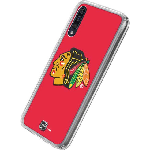 NHL Chicago Blackhawks Solid Background Galaxy A50 Clear Case