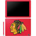 NHL Chicago Blackhawks Solid Background Galaxy Book 12in Skin
