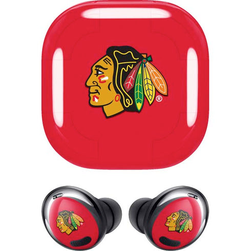 NHL Chicago Blackhawks Solid Background Galaxy Buds Pro Skin