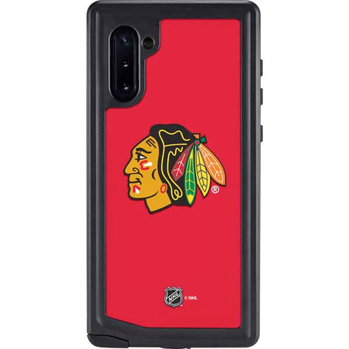 NHL Chicago Blackhawks Solid Background Galaxy Note 10 Waterproof Case