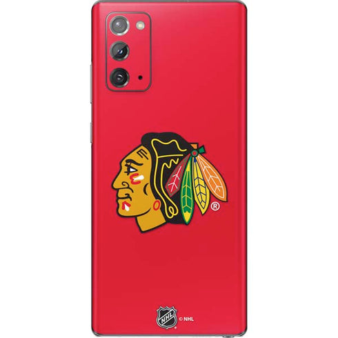 NHL Chicago Blackhawks Solid Background Galaxy Note20 5G Skin