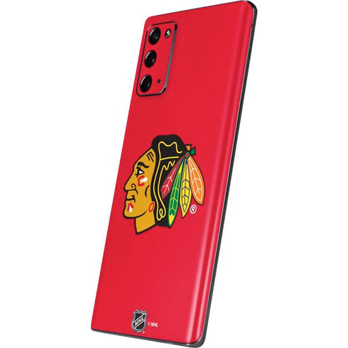 NHL Chicago Blackhawks Solid Background Galaxy Note20 5G Skin