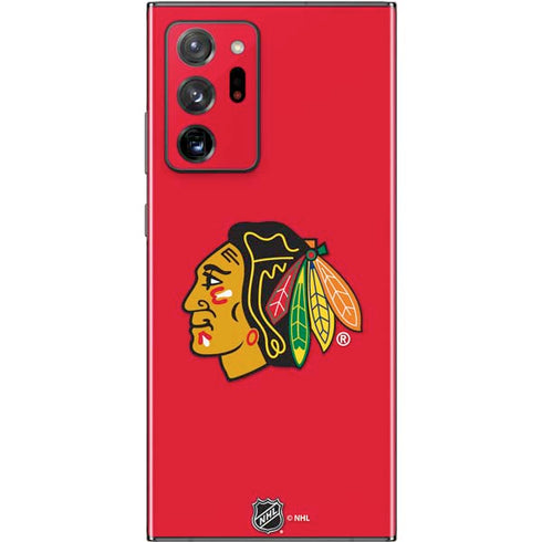 NHL Chicago Blackhawks Solid Background Galaxy Note20 Ultra 5G Skin