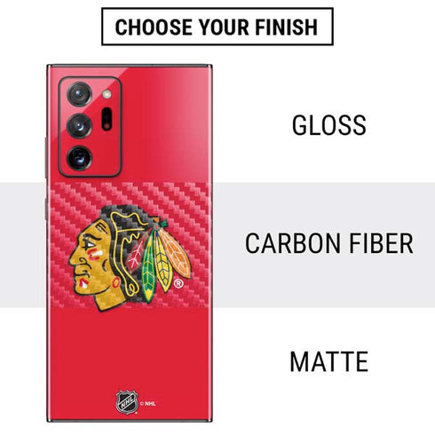 NHL Chicago Blackhawks Solid Background Galaxy Note20 Ultra 5G Skin