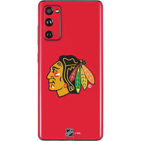 NHL Chicago Blackhawks Solid Background Galaxy S20 Fan Edition Skin