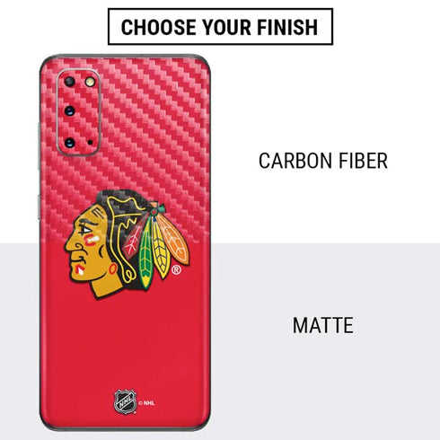 NHL Chicago Blackhawks Solid Background Galaxy S20 Skin