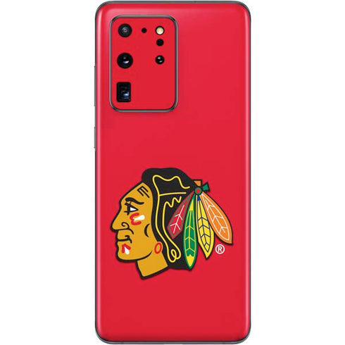 NHL Chicago Blackhawks Solid Background Galaxy S20 Ultra 5G Skin