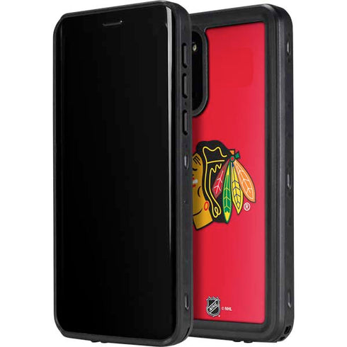 NHL Chicago Blackhawks Solid Background Galaxy S20 Waterproof Case