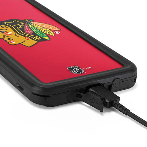 NHL Chicago Blackhawks Solid Background Galaxy S20 Waterproof Case